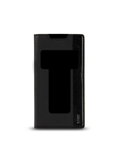 Lenovo S580 Gizli Mıknatıslı Pencereli Magnum Kılıf Siyah