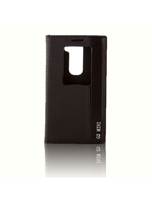 LG G2 Mini D610 Gizli Mıknatıslı Pencereli Premium Magnum Kılıf Siyah…
