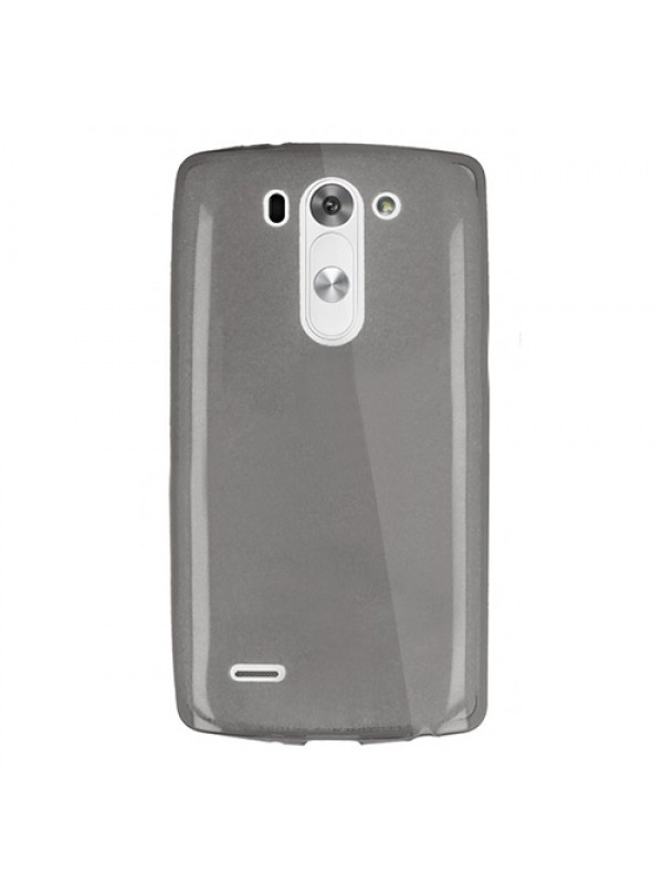 LG G3 BEAT (Mini) Kılıf Soft Silikon Şeffaf-Siyah Arka Kapak…