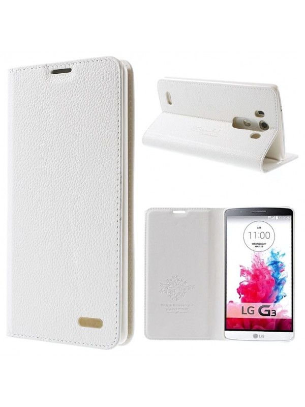 LG G3 D855 KAIYUE Cüzdanlı Standlı Deri Kılıf Beyaz…
