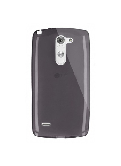 LG G3 Kılıf Soft Silikon Şeffaf-Siyah Arka Kapak