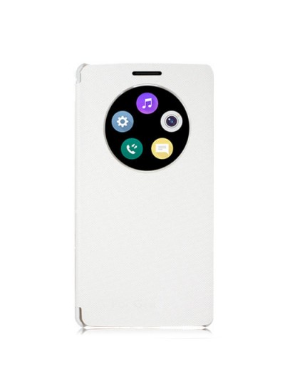 LG G4 Stylus NFC Uyku Modlu Kılıf Beyaz