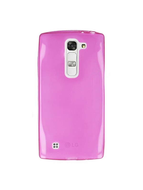 LG G4c 5.0" Kılıf Soft Silikon Şeffaf-Pembe Arka Kapak…