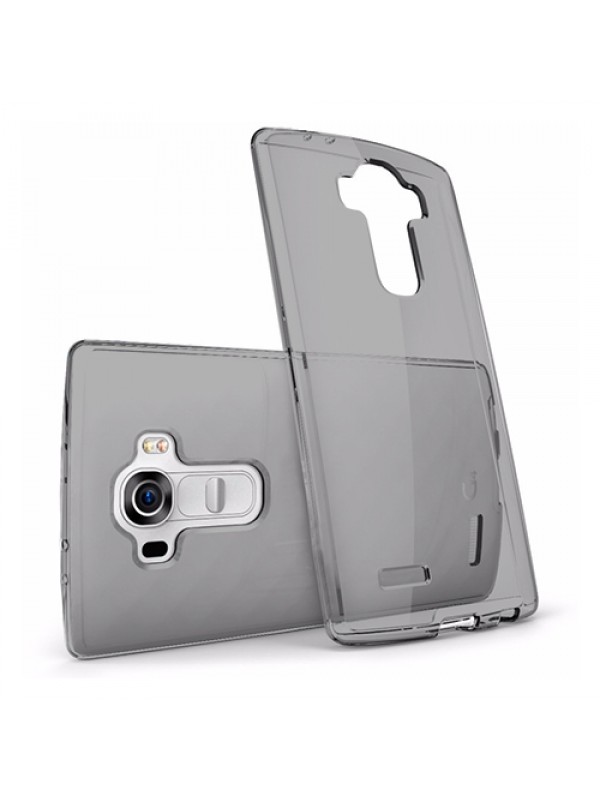 LG G4c 5.0" Kılıf Soft Silikon Şeffaf-Siyah Arka Kapak…