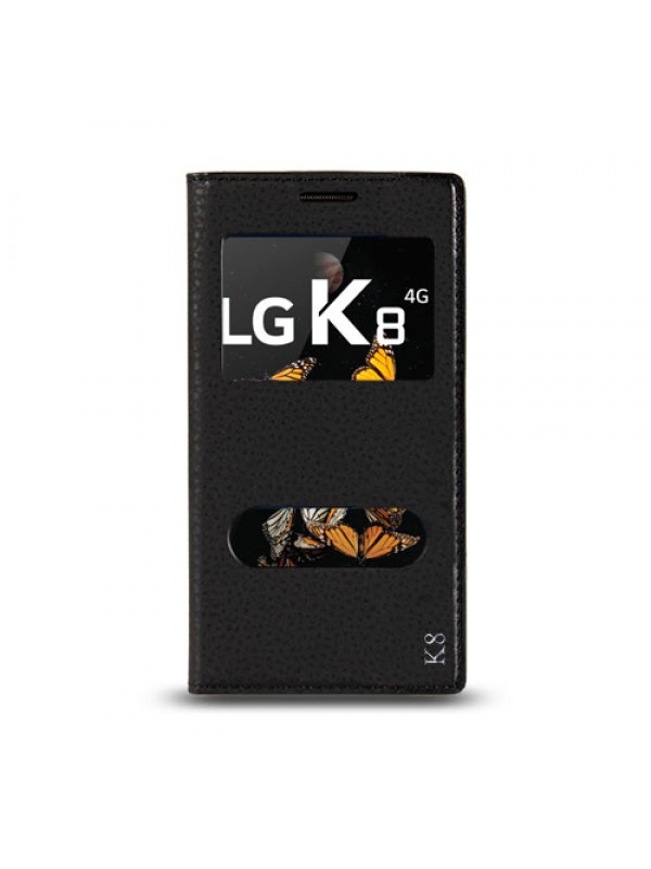 LG K8 K350 Gizli Mıknatıslı Pencereli Magnum Kılıf Siyah…