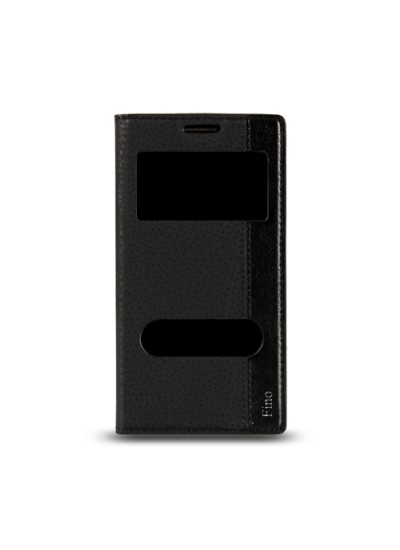 LG L Fino D290 Gizli Mıknatıslı Pencereli Magnum Kılıf Siyah