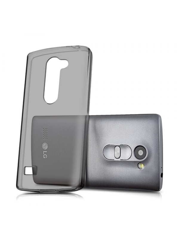 LG Leon (H324) Kılıf Soft Silikon Şeffaf-Siyah Arka Kapak…