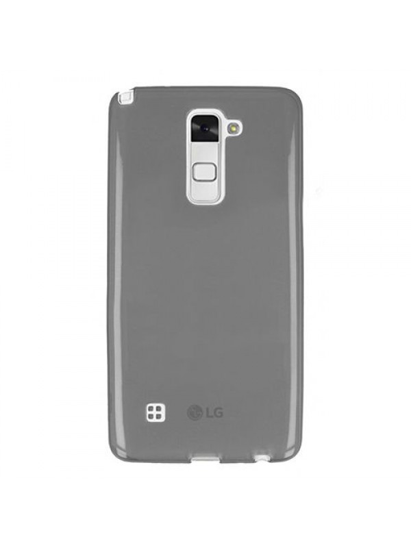LG Stylus 2 Kılıf Soft Silikon Şeffaf-Siyah Arka Kapak…
