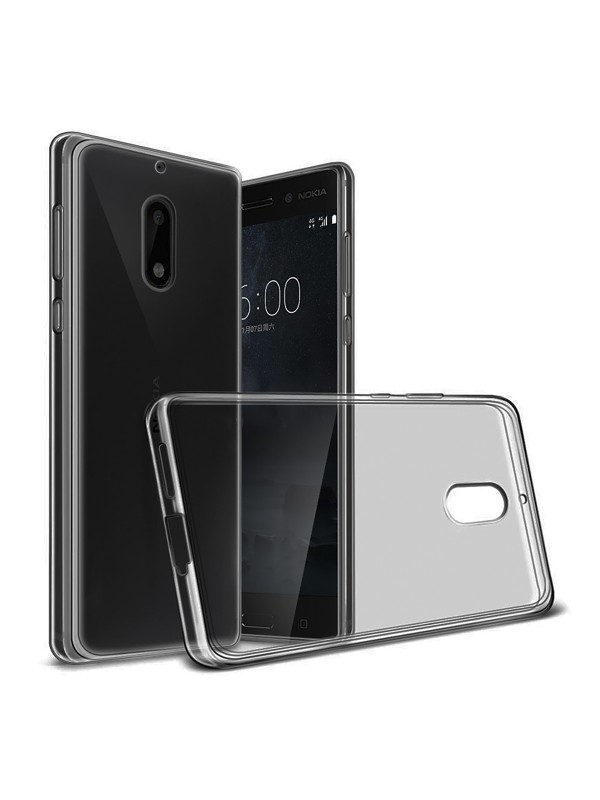 Nokia 5 Kılıf Soft Silikon Şeffaf-Siyah Arka Kapak…