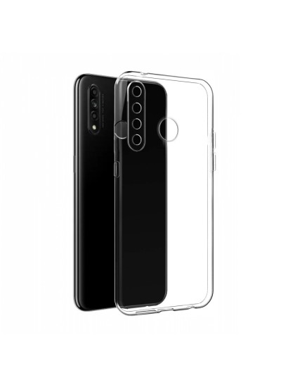 Oppo A31 Kılıf FitCase Toz Koruma Tıpalı Şeffaf Arka Kapak