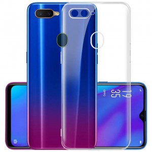 Oppo AX7 / Oppo A12 / Oppo A5s Kılıf FitCase Toz Koruma Tıpalı Arka Kapak Şeffaf