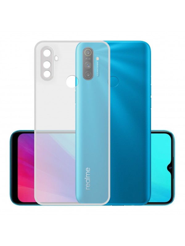Realme C3 Kılıf FitCase Toz Koruma Tıpalı Şeffaf Arka Kapak…
