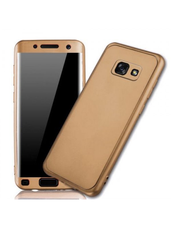 Samsung A5 2017 (A520) 360 Derece Slim Premium Silikon Kılıf Gold…
