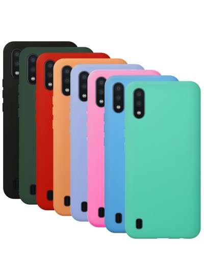 Samsung Galaxy A01 Nano Lansman Silikon Arka Kapak