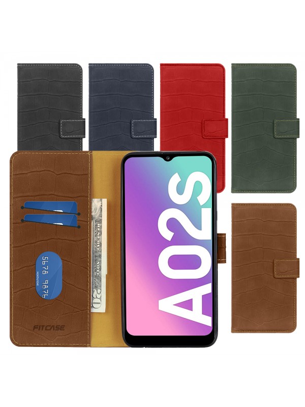 Samsung Galaxy A02s Kılıf Kroko Desen Kapaklı Cüzdanlı…