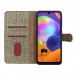 Samsung Galaxy A04 Kılıf FitCase Fabric Kapaklı Cüzdanlı