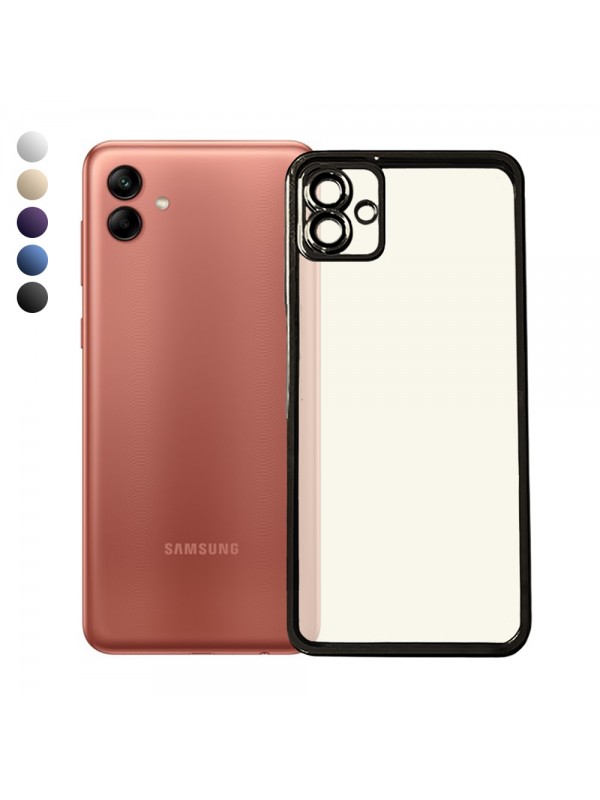 Samsung Galaxy A04 Kılıf Razer Lens Çerçeveli Silikon Kapak…