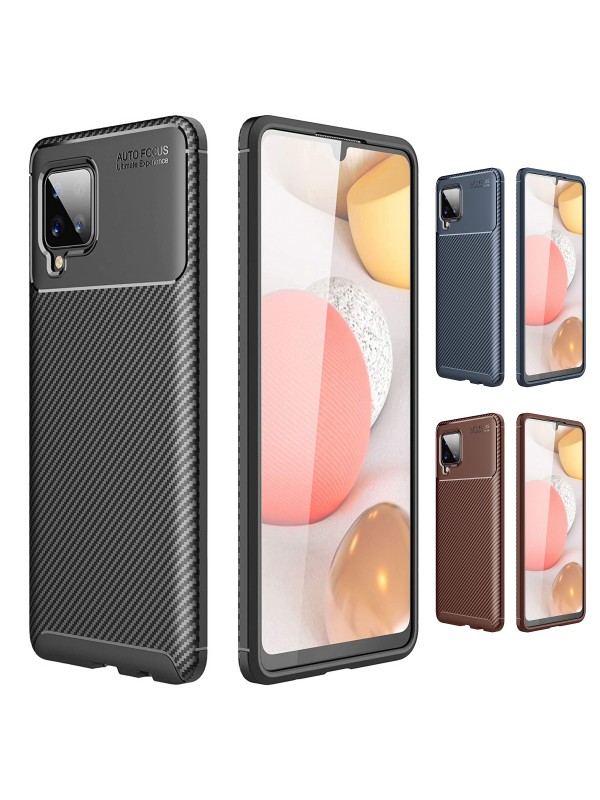Samsung Galaxy A12 (A125) Kılıf Focus Carbon Desen Silikon Arka Kapak…