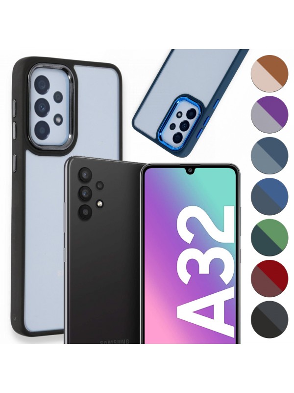 Samsung Galaxy A32 Kılıf Luna Lens Kamera Çerçeveli Silikon Kapak…