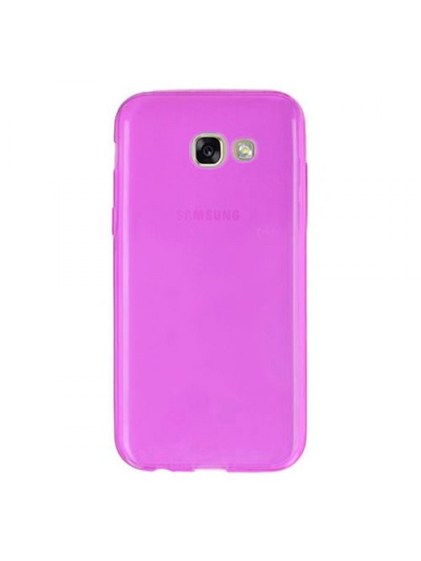 Samsung Galaxy A5 2017 (A520) Kılıf Soft Silikon Şeffaf-Pembe Arka Kapa…