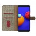 Samsung Galaxy A6 Plus (A605) Kılıf FitCase Fabric Kapaklı Cüzdanlı