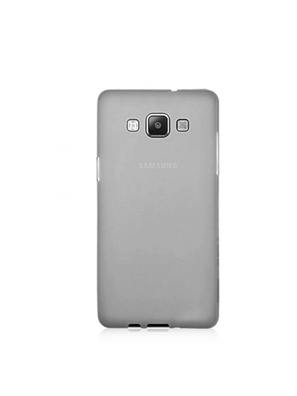 Samsung Galaxy A7 (A700) Kılıf Soft Silikon Şeffaf-Siyah Arka Kapak…