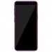 Samsung Galaxy A8 Plus (A730) Fırça Desen Silikon Arka Kapak Mor