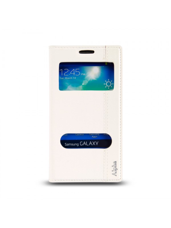 Samsung Galaxy Alpha (G850) Gizli Mıknatıslı Pencereli Magnum Kılıf B…