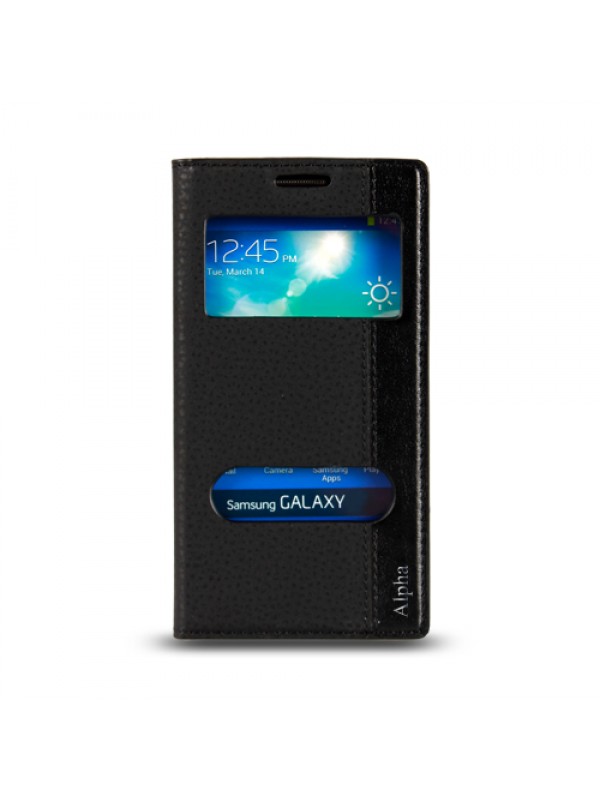 Samsung Galaxy Alpha (G850) Gizli Mıknatıslı Pencereli Magnum Kılıf S…