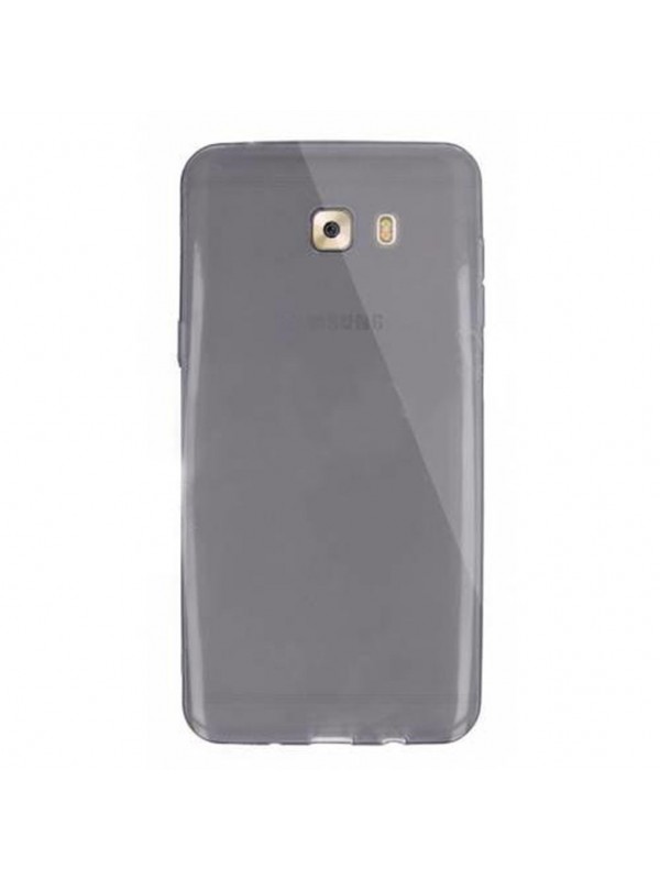 Samsung Galaxy C9 Pro (C9000) Kılıf Soft Silikon Şeffaf-Siyah Arka Kapa…
