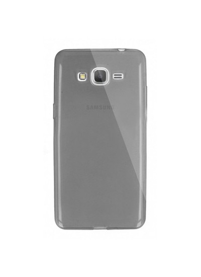 Samsung Galaxy Grand Prime (G530) Kılıf Soft Silikon Şeffaf-Siyah Arka Kapak