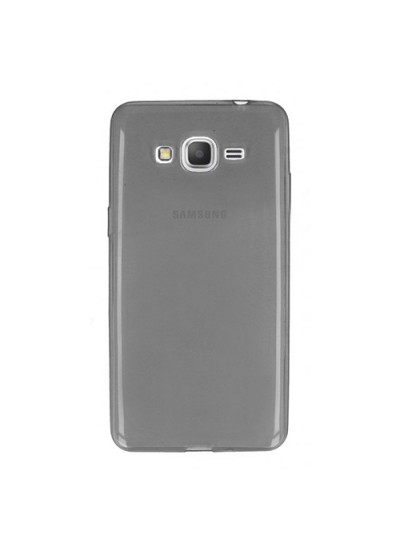 Samsung Galaxy Grand Prime Plus (G532) Kılıf Soft Silikon Şeffaf-Siyah Arka Kapak