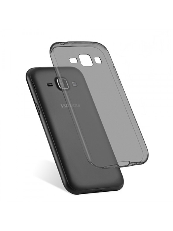 Samsung Galaxy J1 Ace (J110) Kılıf Soft Silikon Şeffaf-Siyah Arka Kapak…