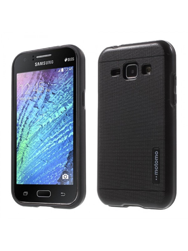 Samsung Galaxy J1 Ace Kılıf Motomo Sert Arka Kapak Siyah…