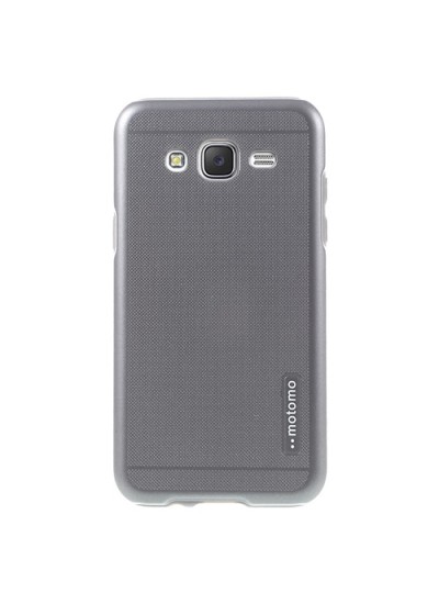 Samsung Galaxy J3 Kılıf Motomo Sert Arka Kapak Gri