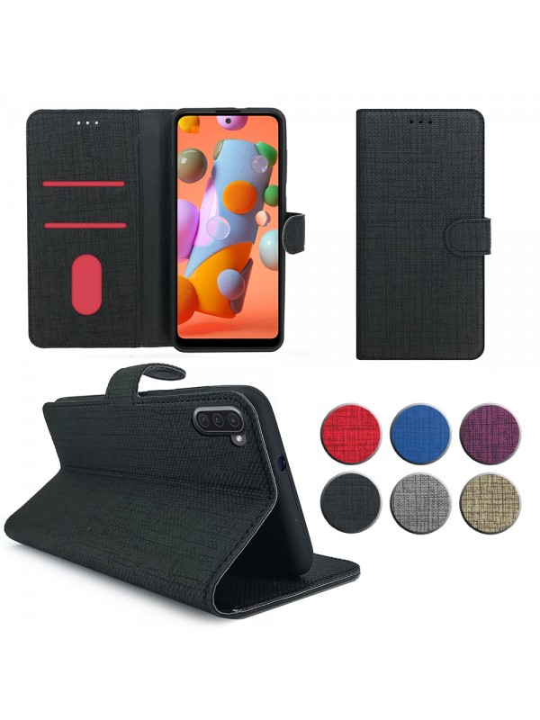 Samsung Galaxy Note 10 (N970) Kılıf FitCase Fabric Kapaklı Cüzdanlı…