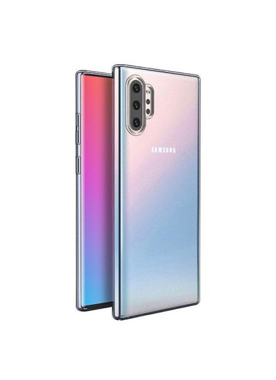Samsung Galaxy Note 10 Plus (N975) Kılıf FitCase Toz Koruma Tıpalı Şeffaf Arka Kapak