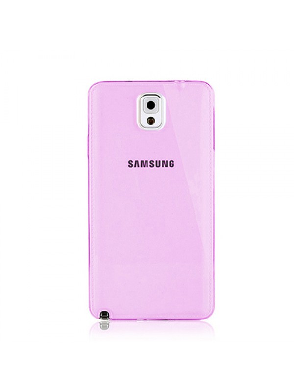 Samsung Galaxy Note 4 (N910) Kılıf Soft Silikon Şeffaf-Pembe Arka K…