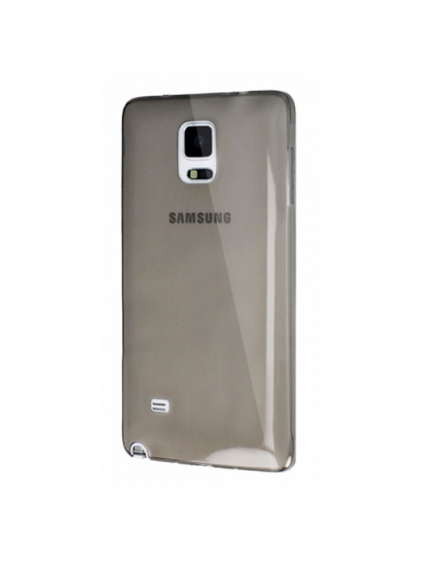 Samsung Galaxy Note Edge (N915) Kılıf Soft Silikon Şeffaf-Siyah Arka Ka…