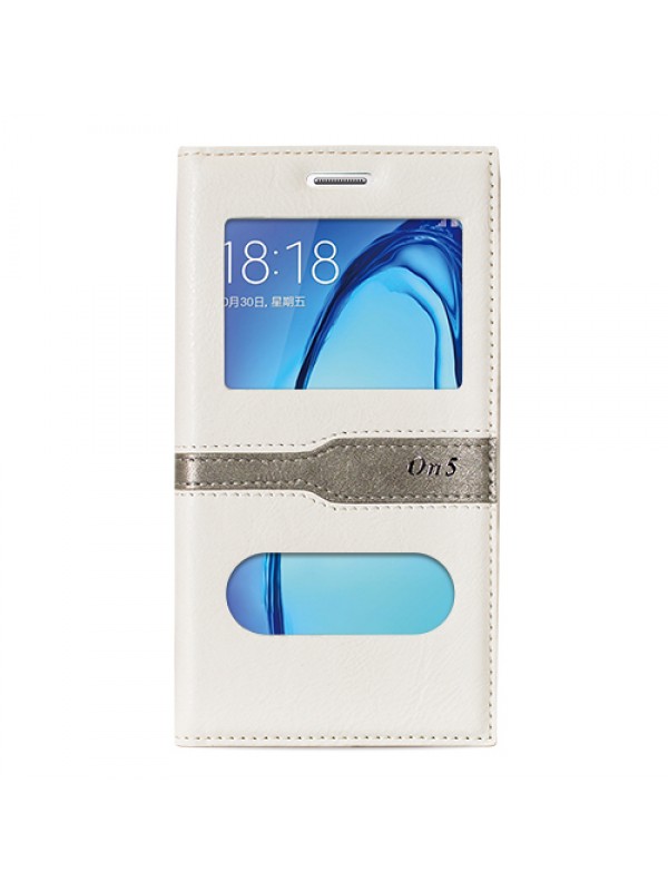 Samsung Galaxy On5 (G5520) Gizli Mıknatıslı Pencereli Magnum Kılıf Be…