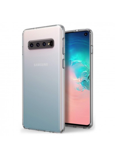 Samsung Galaxy S10E (G970) Kılıf FitCase Toz Koruma Tıpalı Şeffaf Arka Kapak