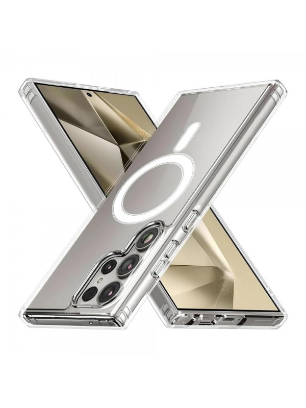 Samsung Galaxy S23 Ultra Kılıf Magsafe Özellikli Şeffaf Silikon Kapak…