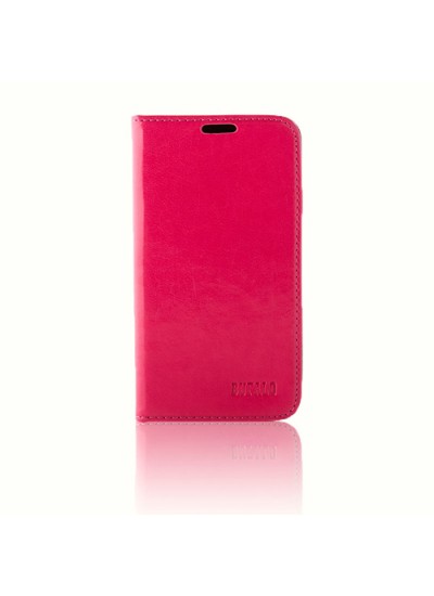Samsung Galaxy S4 (I9500) BUFALO Gizli Mıknatıslı Cüzdanlı ve Kılıf Pembe