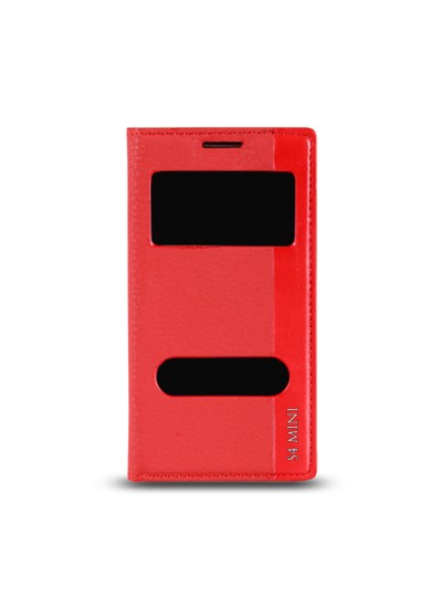 Samsung Galaxy S4 Mini (I9190) Gizli Mıknatıslı Magnum Kılıf Kırmızı