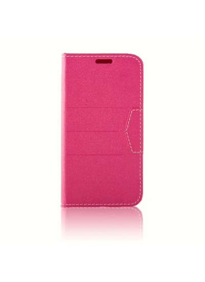 Samsung Galaxy S5 (G900) Dikişli ve Gizli Mıknatıslı Tiger Kılıf Pembe