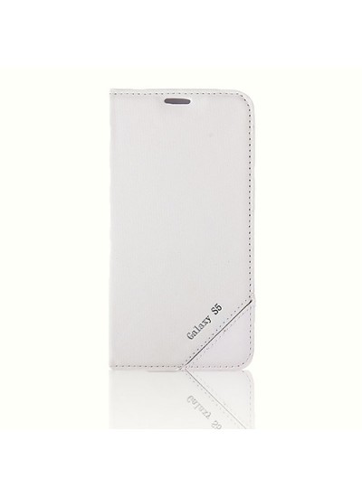 Samsung Galaxy S5 (G900) Gizli Mıknatıslı Magnum Kılıf Beyaz