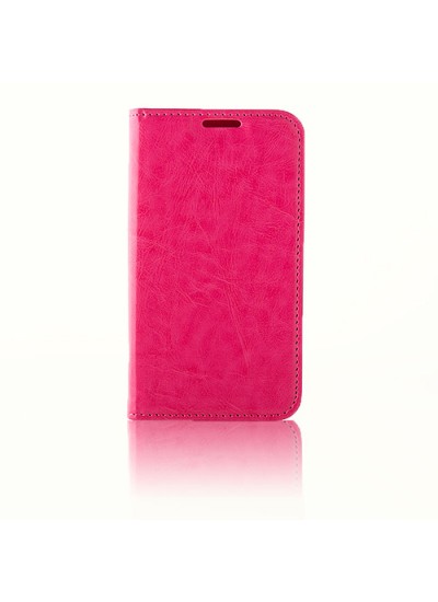 Samsung Galaxy S5 Mini (G800) Dikişli ve Gizli Mıknatıslı Tiger Kılıf Pembe
