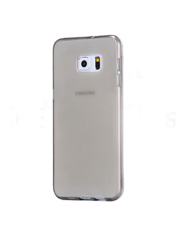 Samsung Galaxy S6 (G920) Kılıf Soft Silikon Şeffaf-Siyah Arka Kapak…