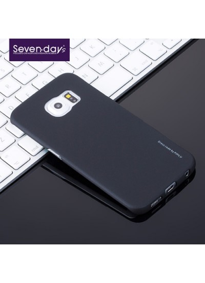 Samsung Galaxy S7 EDGE Kılıf Seven-Days Sert Kapak Siyah