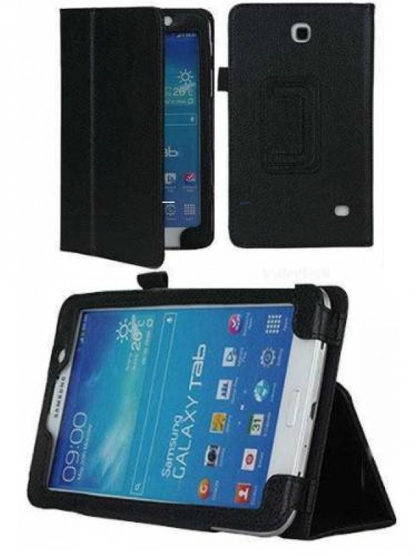Samsung Galaxy Tab 4 T230 7" Standlı Yan Kapaklı Kılıf Siyah…